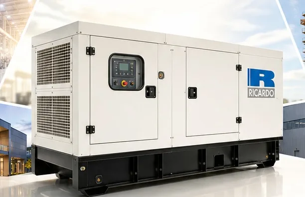 Ricardo diesel generator in a soundproof canopy